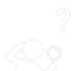 Person scratching head in confusion, holding a magnifying glass, question mark overhead
